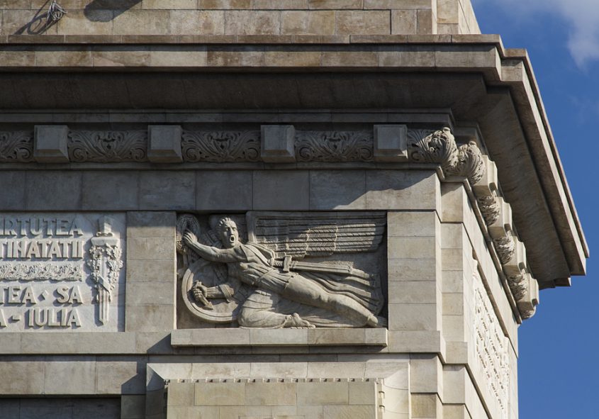 Bukarest, Relief am Arcul de Triumf