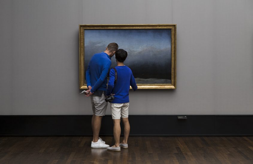 Fabian Fröhlich, Berlin, Museumsinsel, Alte Nationalgalerie, Der Mönch am meer