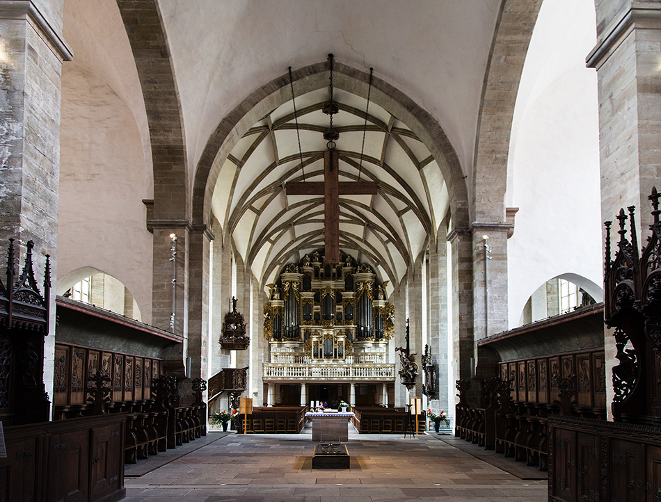 Merseburger Dom, Blick vom Chorgestühl zur Orgel