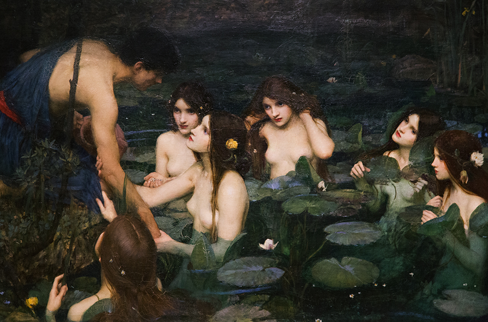 Manchester Art Gallery, John William Waterhouse, Hylas and the Nymphs