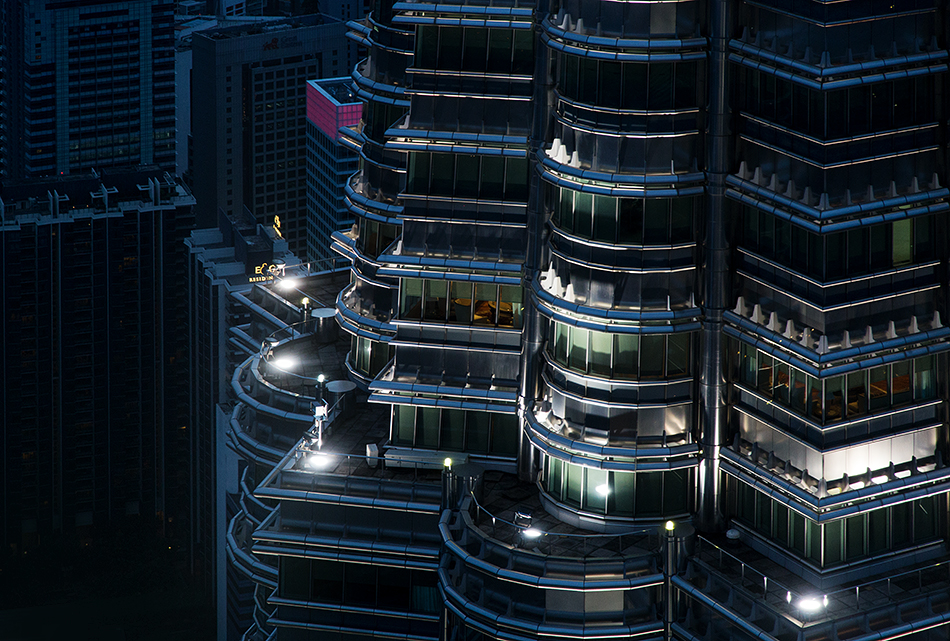 Fabian Fröhlich, Kuala Lumpur, Petronas Twin Towers, Night