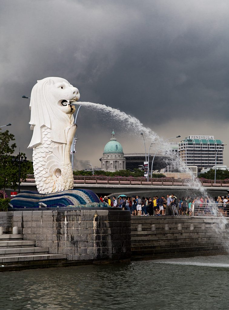 Fabian Fröhlich, Singapore, Merlion