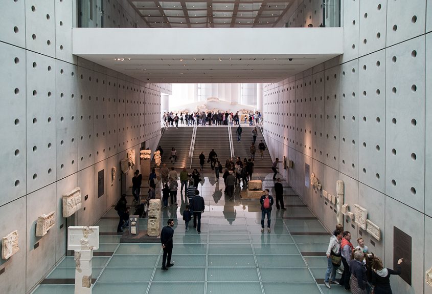 Athens, Acroplis Museum, View from Level 1 to Level 0