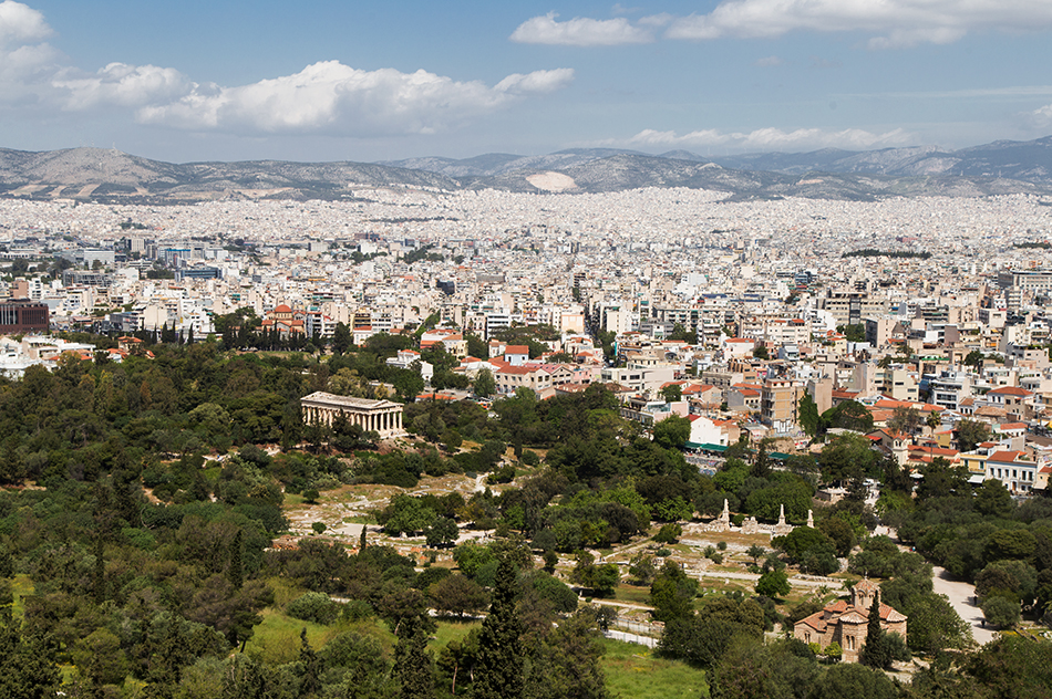 Athen, Blick von der Akropolis zum Hephaistostempel, Fabian Fröhlich