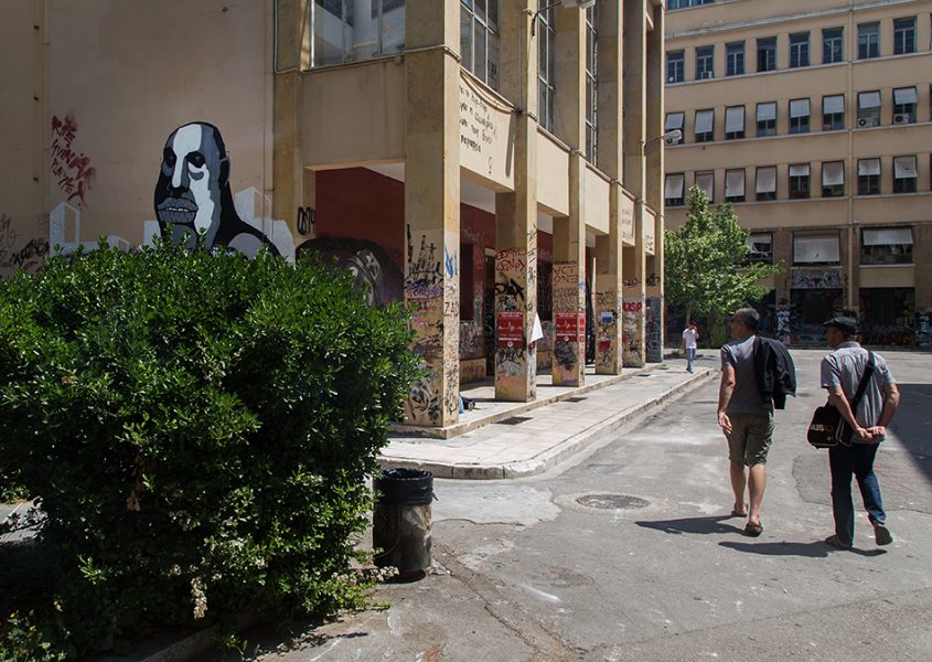 Graffiti at Polytechneiou, documenta 14, Athen, Fabian Fröhlich