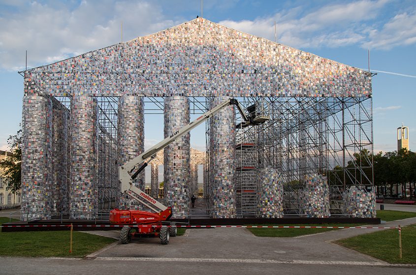 Fabian Fröhlich, documenta 14, Kassel, Marta Minujin, The Parthenon of Books