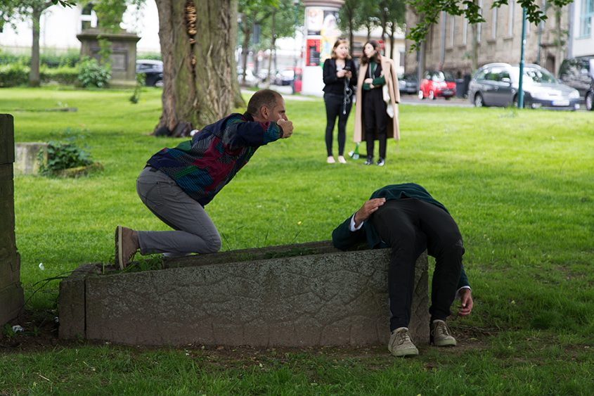 Fabian Fröhlich, documenta 14, Kassel, Speaking of Pictures by Prinz Gholam (Lutherplatz)