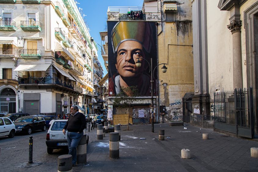 Neapel / Napoli, Jorit Agoch, San Gennaro