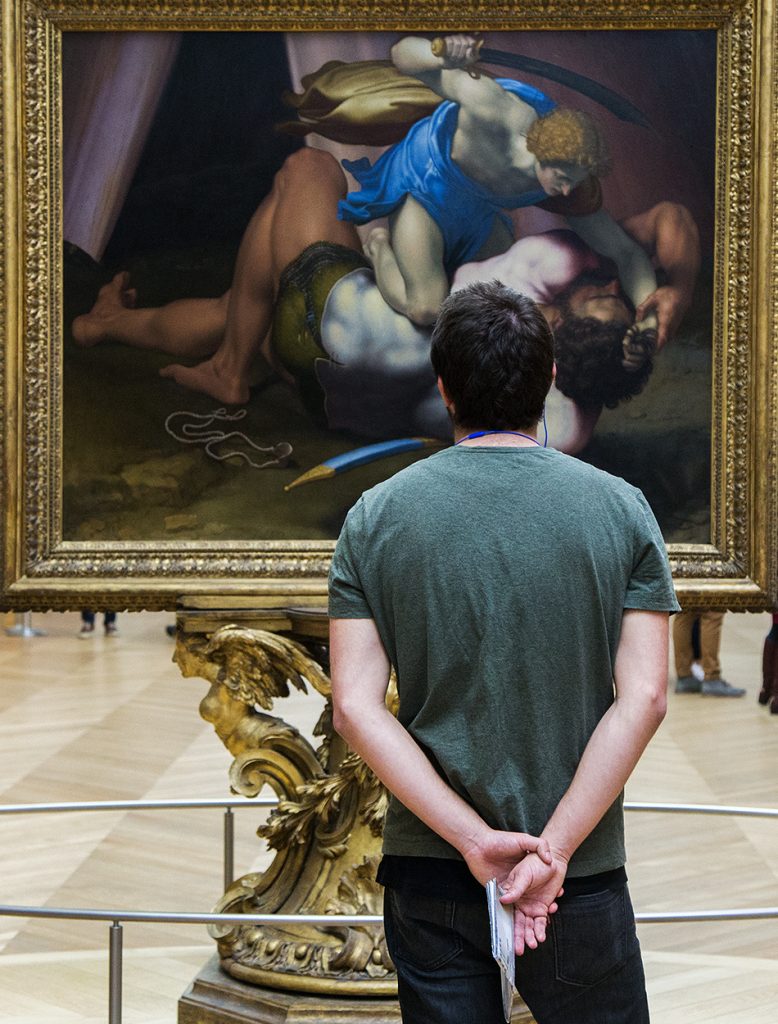 Fabian Fröhlich, Louvre, Daniele da Volterra, Le Combat de David et Goliath