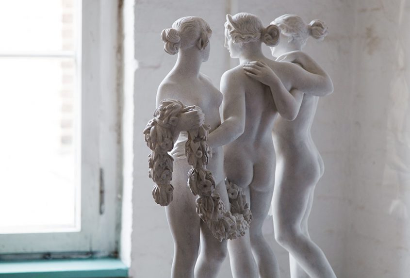 Fabian Fröhlich, Berlin, Gipsformerei, Drei Grazien