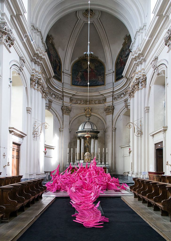 Fabian Fröhlich, Brugge Triennale 2018, Bloom Games, Bloom (Liquid Architecture at Grootseminarie)