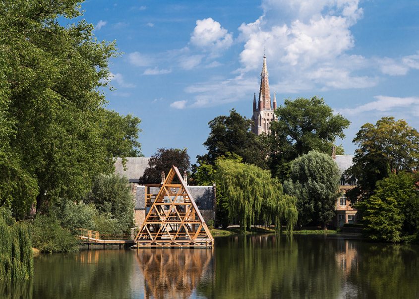 Fabian Fröhlich, Brugge Triennale 2018, NLÉ - Kunlé Adeyemi, MFS III - Minne Floating School