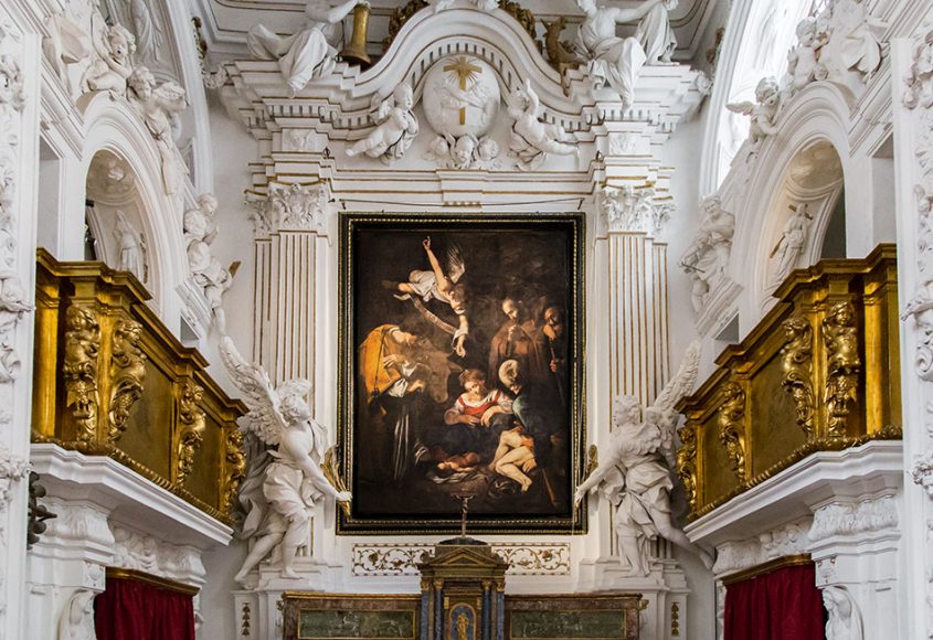 Fabian Fröhlich, Palermo, Oratorio di San Lorenzo; Caravaggio, Natività con i Santi Lorenzo e Francesco d'Assisi (replica)