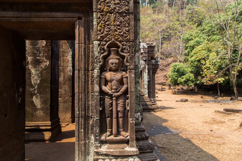 Fabian Fröhlich, Champasak, Vat Phou, Dvarapala at the sanctuary