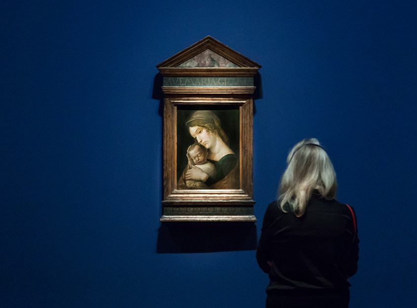 Fabian Fröhlich, Berlin, Gemäldegalerie, Mantegna, Maria mit Kind