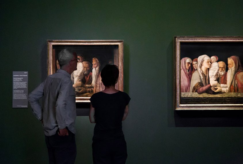Fabian Fröhlich, Berlin, Gemäldegalerie, Mantegna Bellini, Darbringung im Tempel