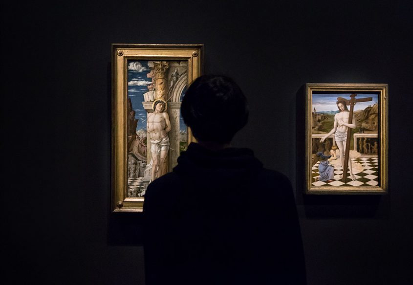 Fabian Fröhlich, Berlin, Gemäldegalerie, Mantegna, heiliger Sebastian