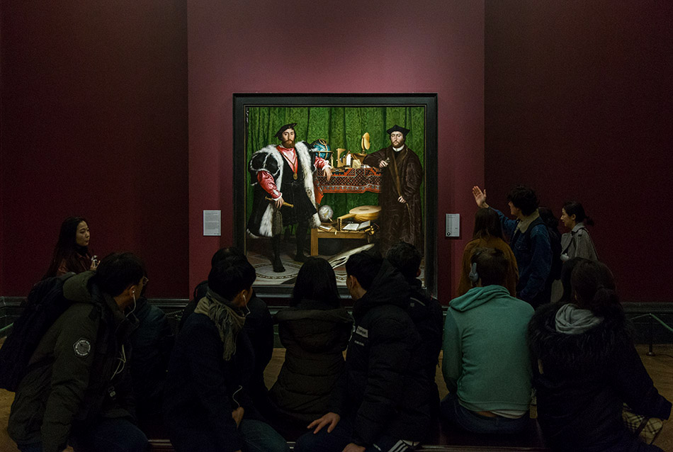 Hans Holbein The Younger The Ambassadors Blindbild