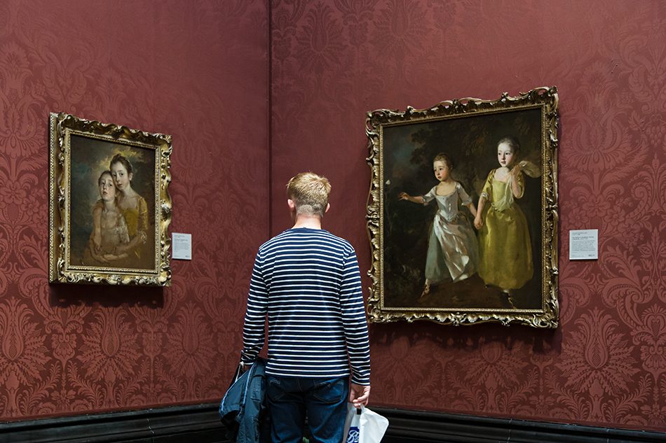 Fabian Fröhlich, National Gallery, London, Thomas Gainsborough, The Painter's Daughters chasing a Butterfly