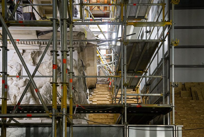 Fabian Fröhlich, Baustelle Pergamonmuseum, Pergamonaltar