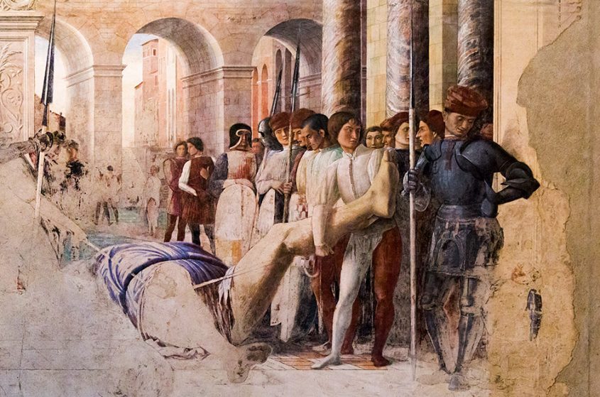 Fabian Fröhlich, Padova, Chiesa degli Eremitani, Andrea Mantegna, Martirio e trasporto di san Cristoforo
