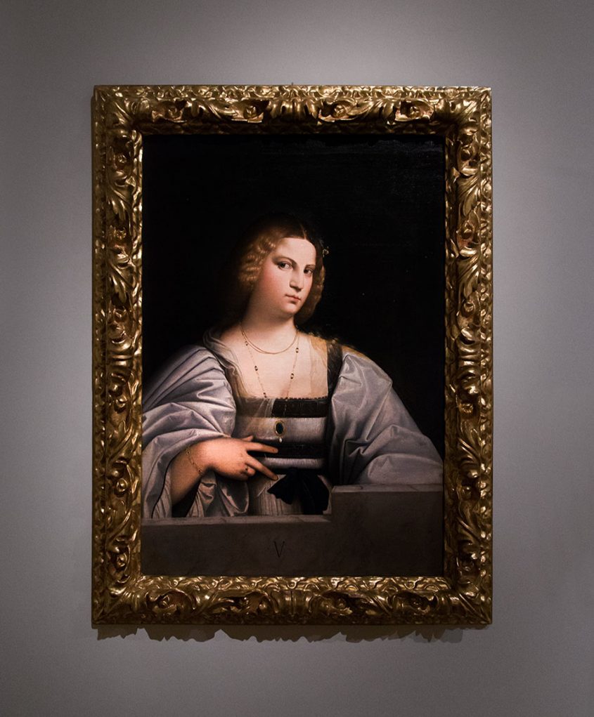Fabian Fröhlich, Modena, Galleria Estense, Cariani, Portrait of a woman called "Violante"