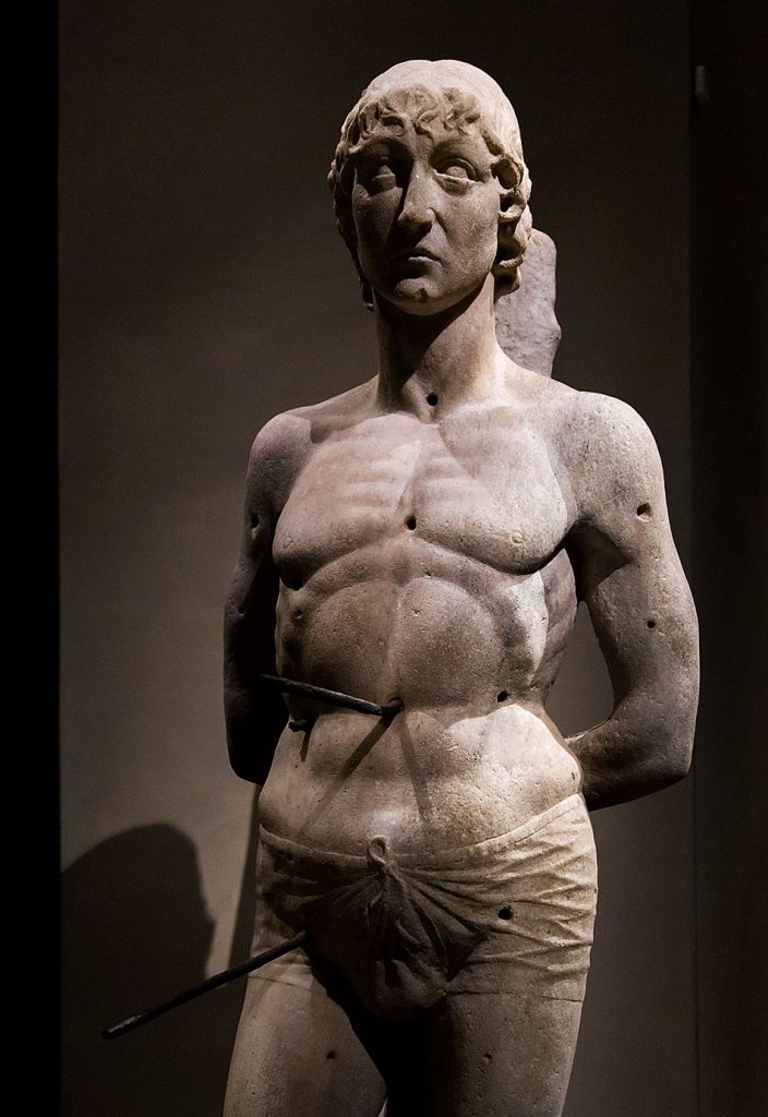 Fabian Fröhlich, Museo del Duomo di Milano, St. Sebastian, bracket statue from the Duomo di Milano