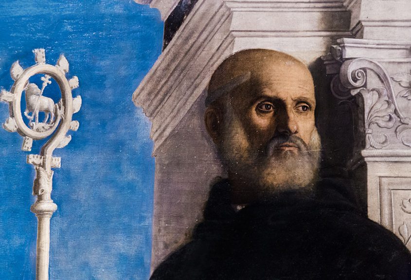 Fabian Fröhlich, Pinacoteca di Brera di Milano, San Pietro martire con i Santi Nicola di Bari e Benedetto, Cima da Conegliano