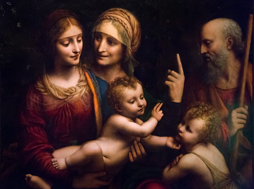 Fabian Fröhlich, Pinacoteca Ambrosiana, Milano, Bernardino Luini, The Holy Family with Saints Anne and John
