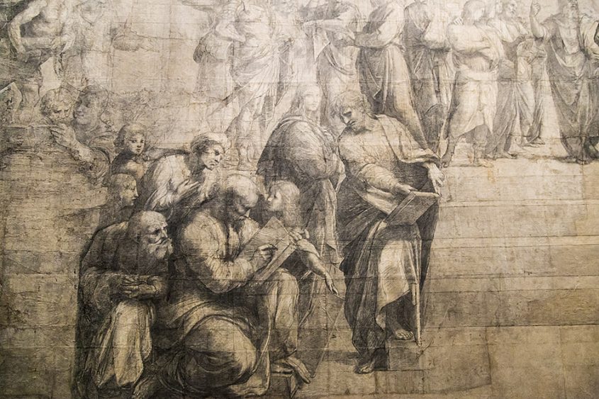 Fabian Fröhlich, Pinacoteca Ambrosiana, Milano, Raphael, Cartoon for the School of Athens