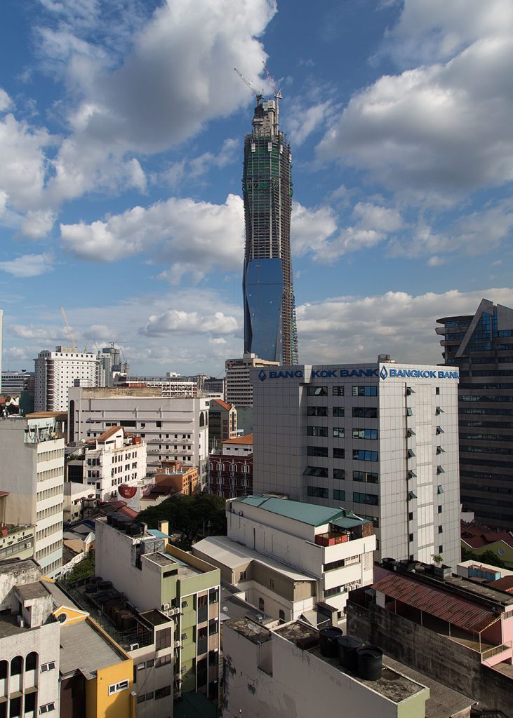 Fabian Fröhlich, Kuala Lumpur, View from Pacific Express Hotel to PNB 118