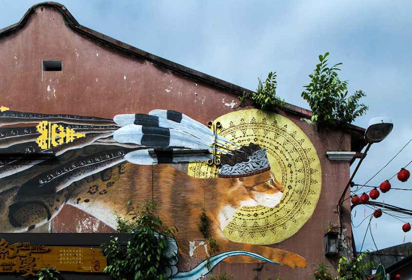 Fabian Fröhlich, Malaysia, Kuching, Mural at Jalan Carpenter