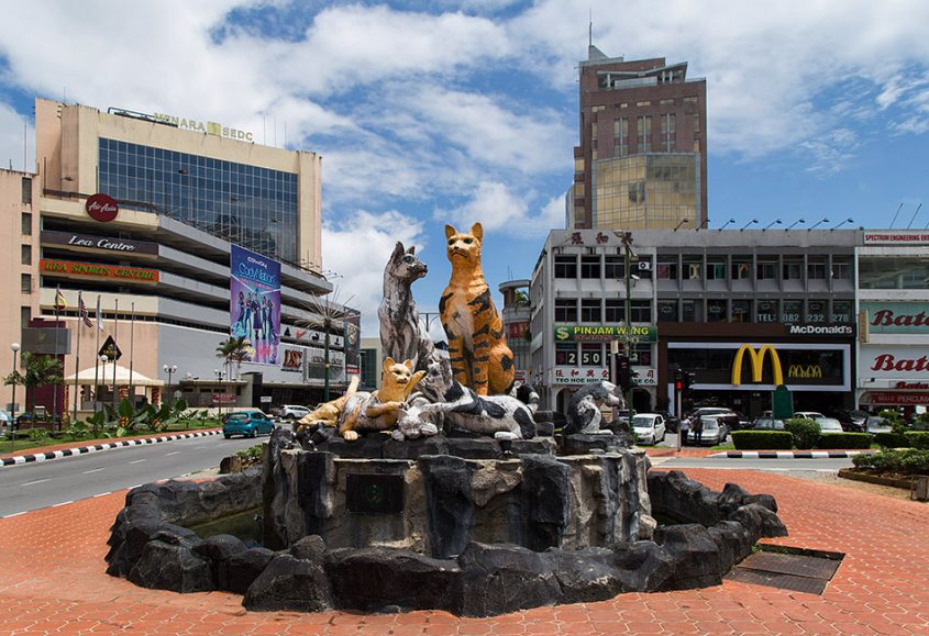 Fabian Fröhlich, Malaysia, Kuching, Cat Monument, Jalan Tunku Abdul Rahman