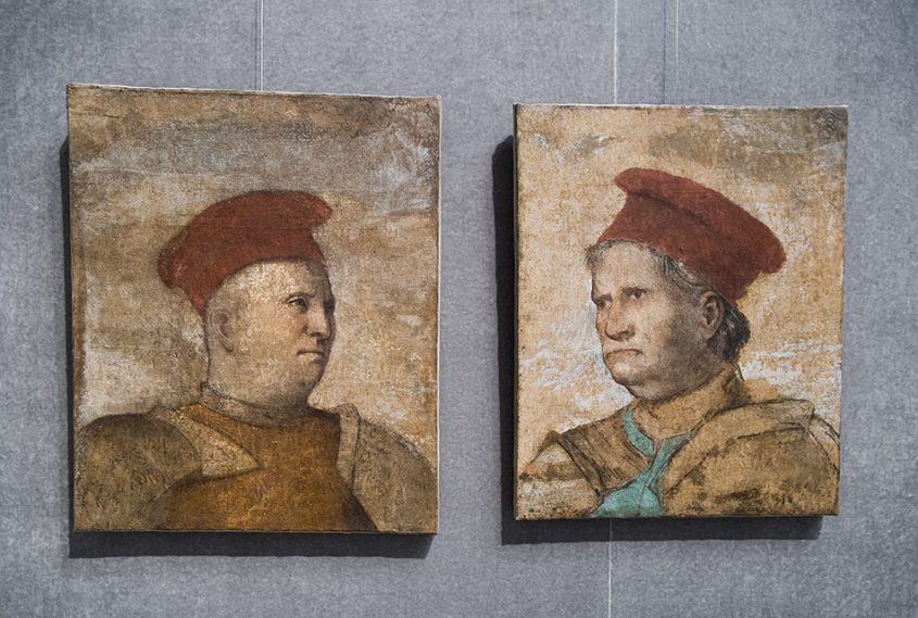 Fabian Fröhlich, Brescia, Pinacoteca Tosio Martinengo, Romanino, Portraits of Niccolò and Napoleone Orsini