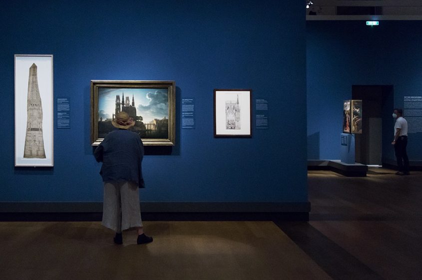 Fabian Fröhlich, Ausstellung Spätgotik, Gemäldegalerie Berlin, Schinkel, Gotischer Dom am Wasser