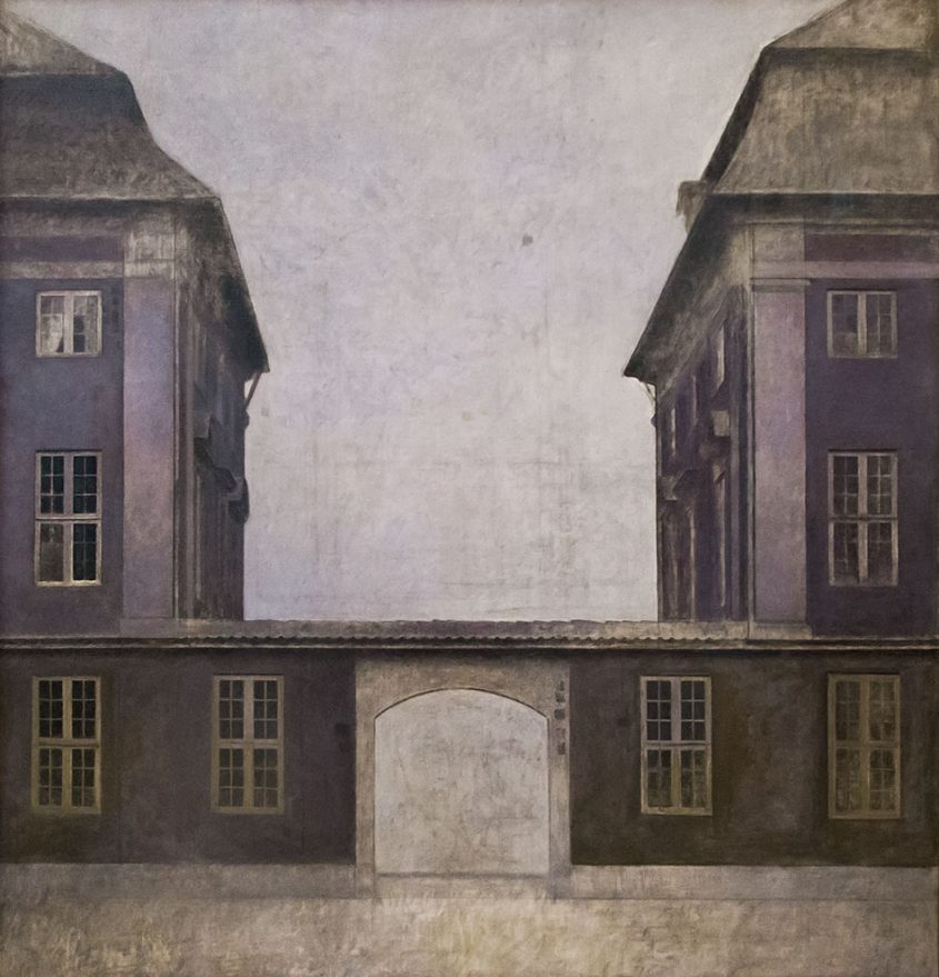 Fabian Fröhlich, Kopenhagen, Statens Museum for Kunst, Vilhelm Hammershøi, The Buildings of the Asiatic Company, seen from St. Annæ Street, Copenhagen