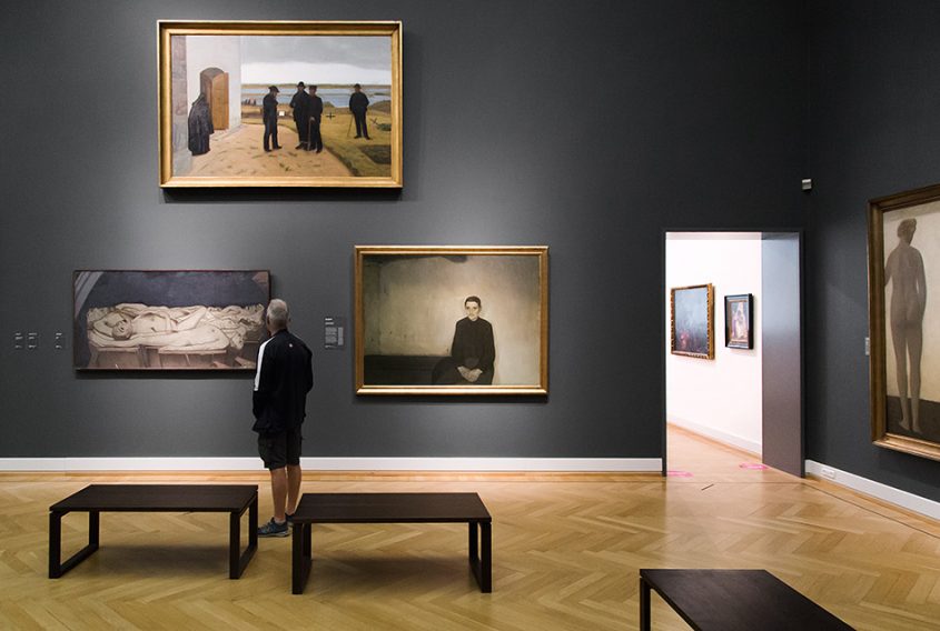 Fabian Fröhlich, Kopenhagen, Statens Museum for Kunst, Ejnar Nielsen, Og i hans øjne så jeg døden