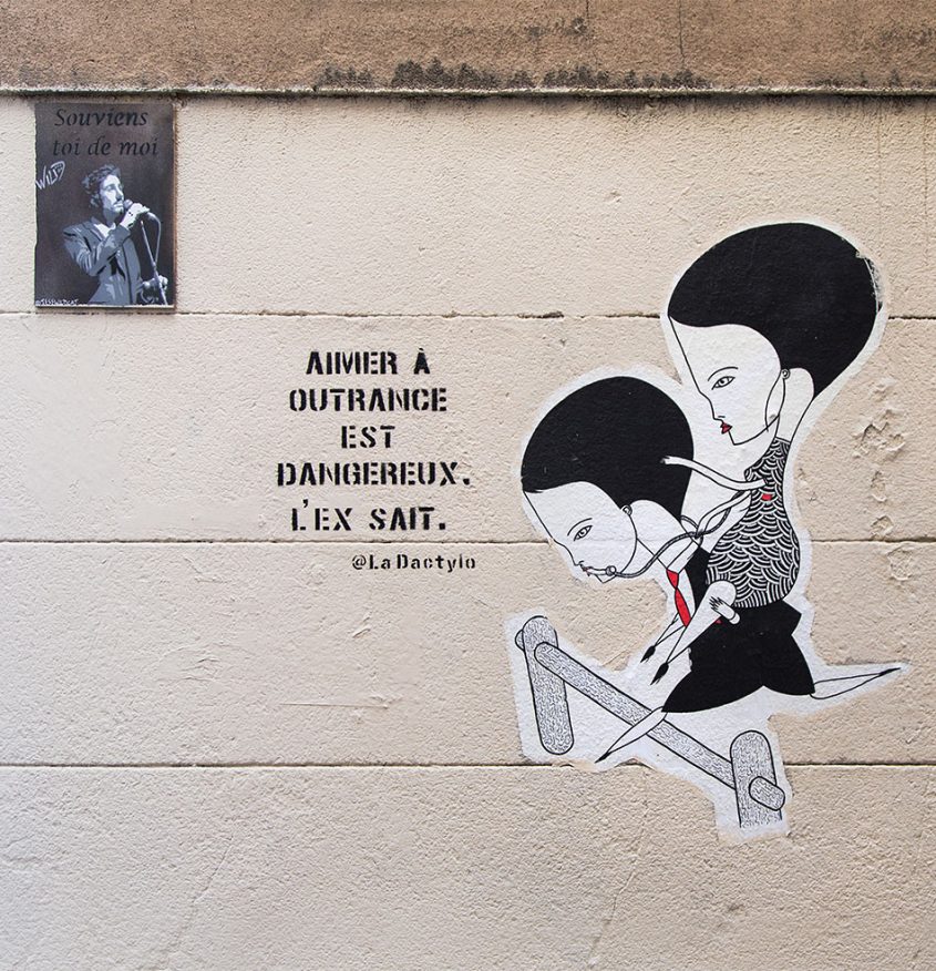 Marseille, Le Panier, Rue des Cordelles, Street art by Nhobi