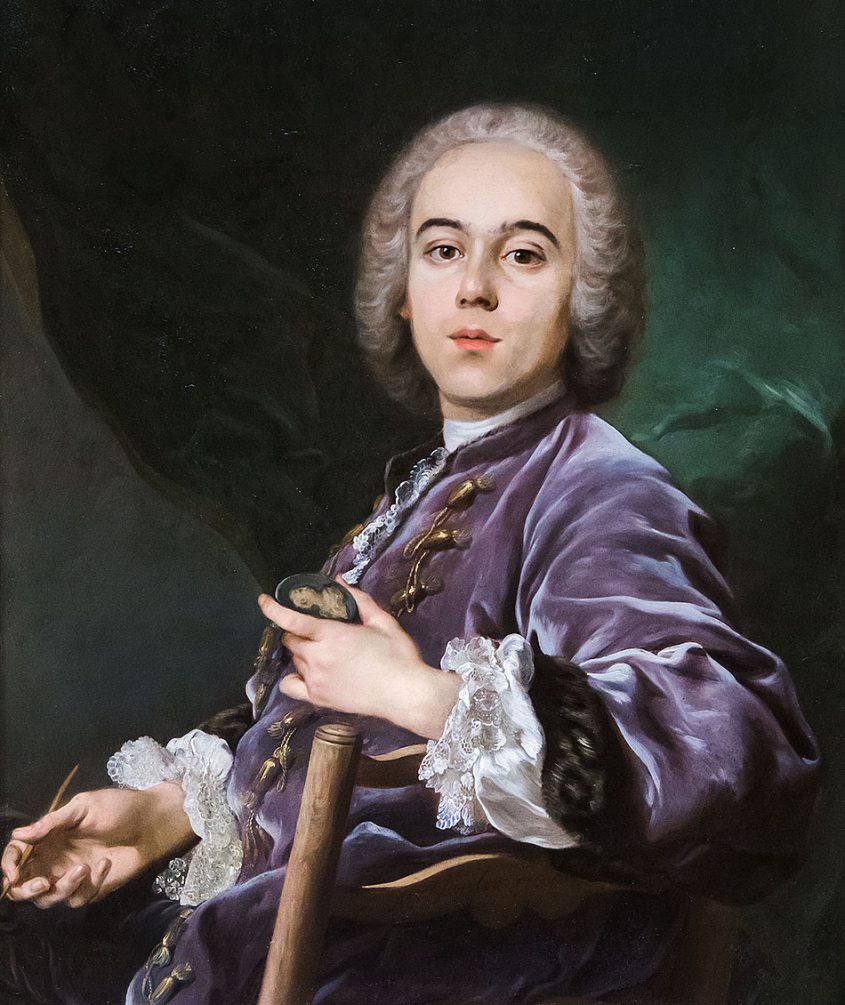 Nationalmuseum Stockholm, Louis-Michel van Loo, The Engraver and Goldsmith Jacques Roettiers