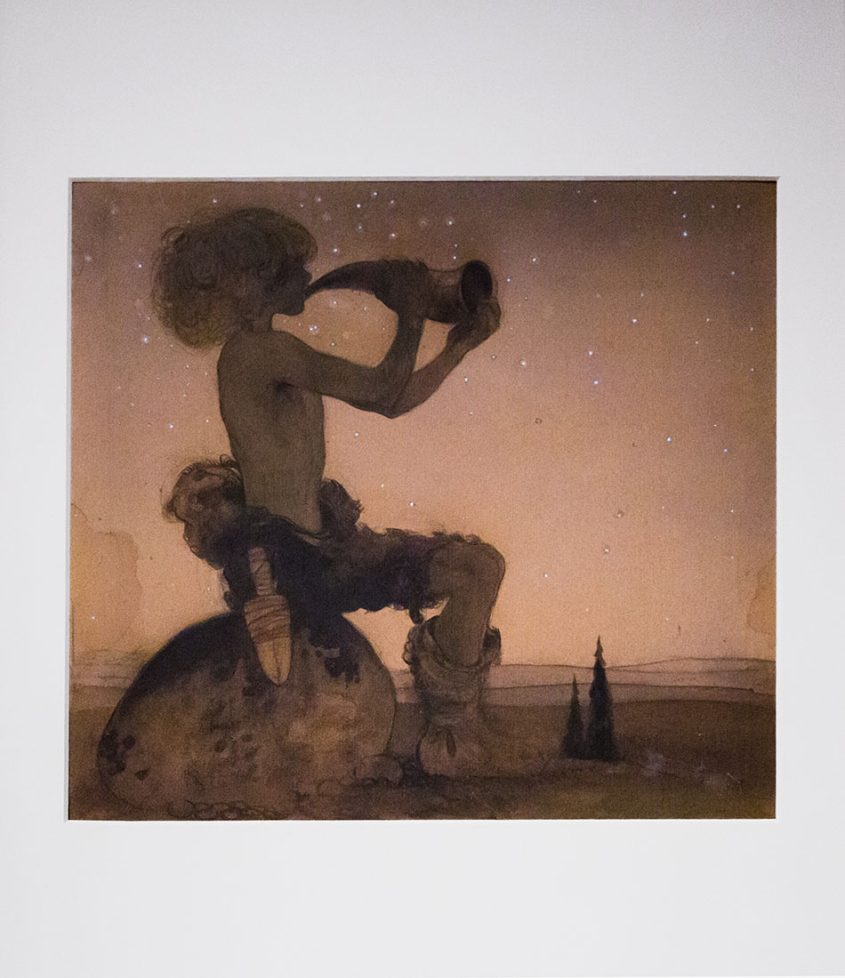 Nationalmuseum Stockholm, John Bauer, Vill Vallareman (a Fairy Tale Shepherd)