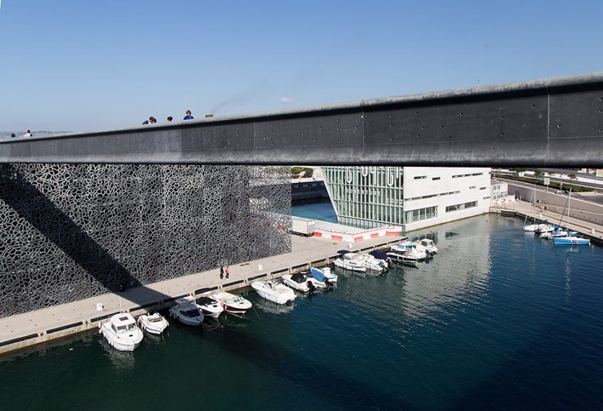 Marseille, Mucem, Musée des Civilisations de l’Europe et de la Méditerranée, Footbridge between Fort Saint Jean and J4