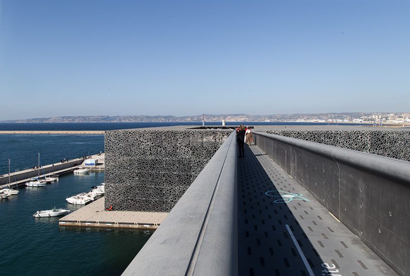 Marseille, Mucem, Musée des Civilisations de l’Europe et de la Méditerranée, Footbridge between Fort Saint Jean and J4