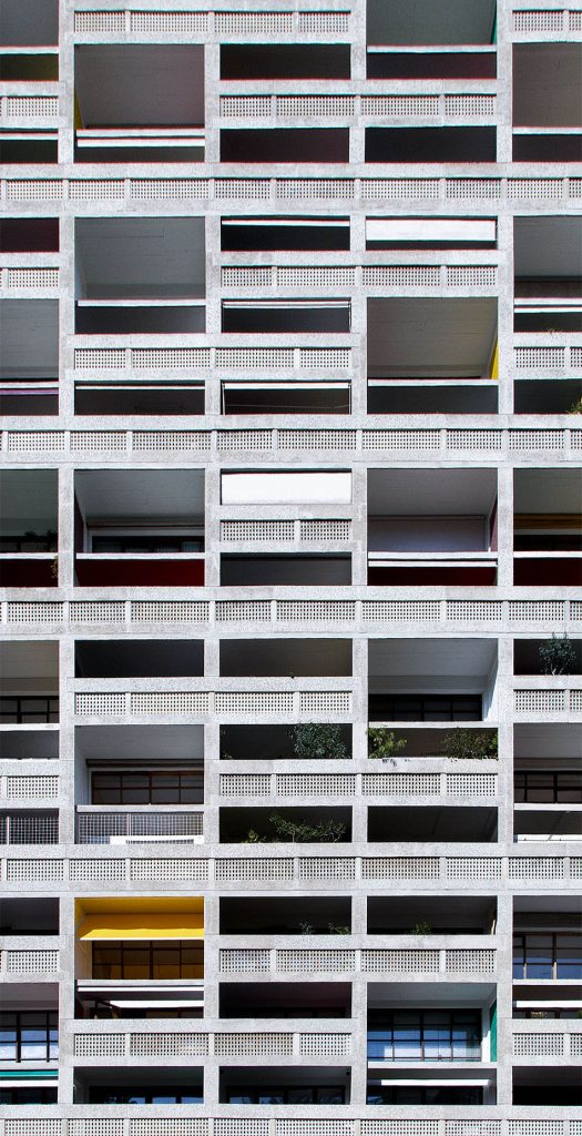Unité d'Habitation de Marseille, Cité Radieuse by Le Corbusier