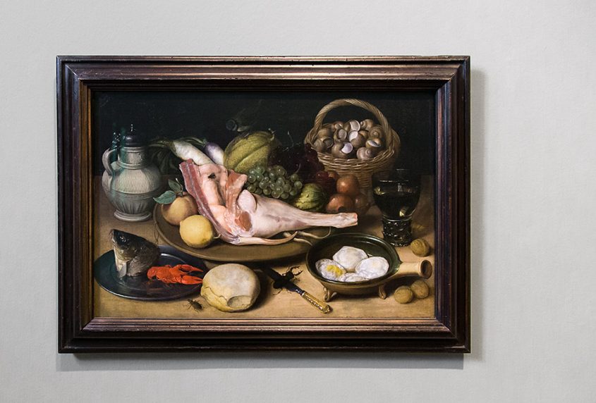 Kunstmuseum Basel, Georg Flegel, Still Life with Leg of Veal, Insects and Titmouse .