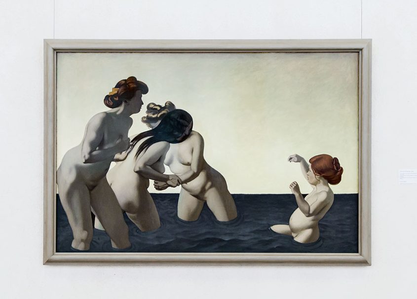 Kunstmuseum Basel, Félix Vallaton, Trois femmes et une petite fille jouant dans l'eau
