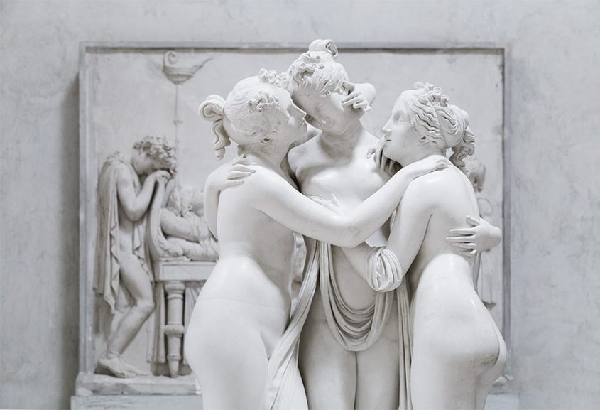 Possagno, Museo Gypsotheca Antonio Canova, Die drei Grazien