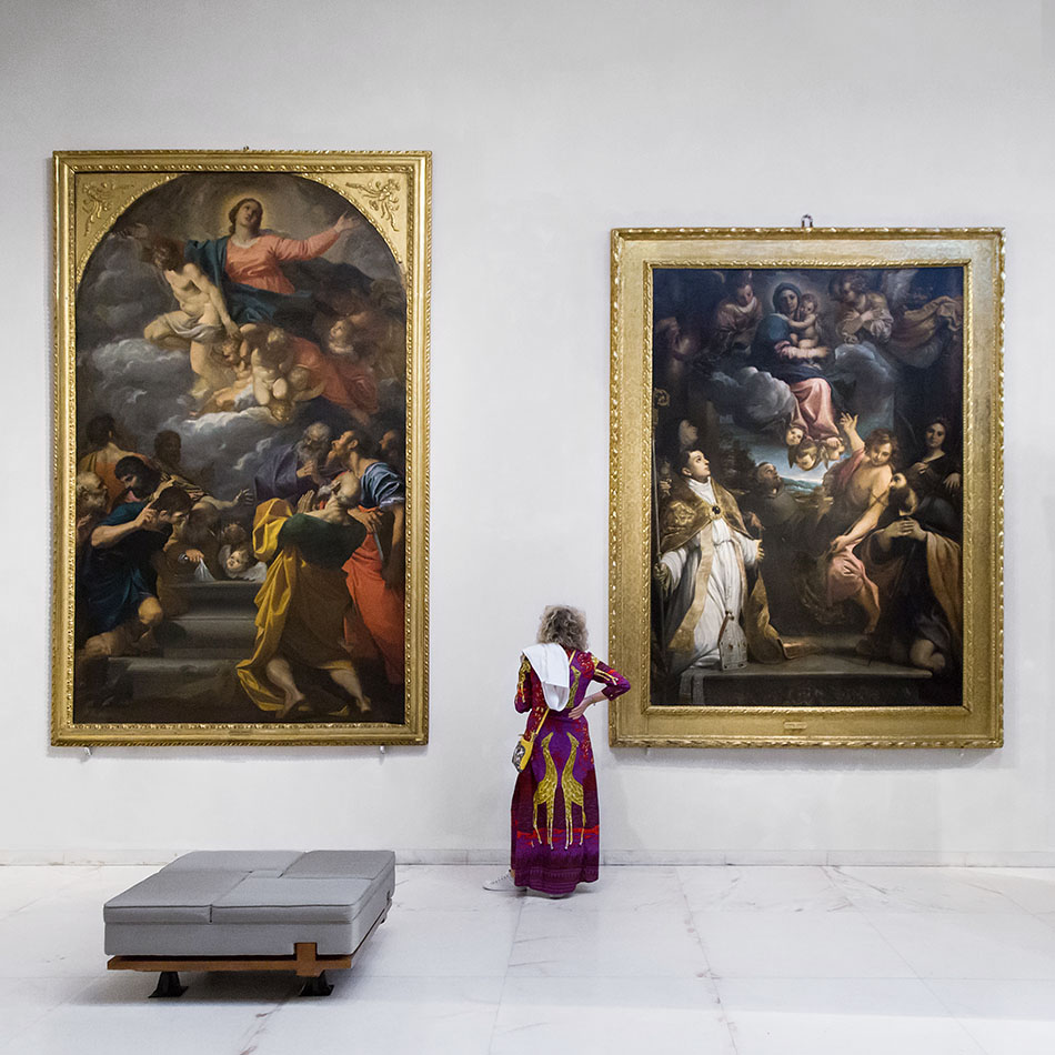 Pinacoteca Nazionale di Bologna, Annibale Carraci, Madonna mit Heiligen; Agostino Carraci, Mariä Himmelfahrt