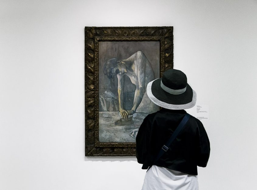 New York City, Manhattan, Guggenheim Museum, Pablo Picasso, Woman Ironing (La repasseuse)