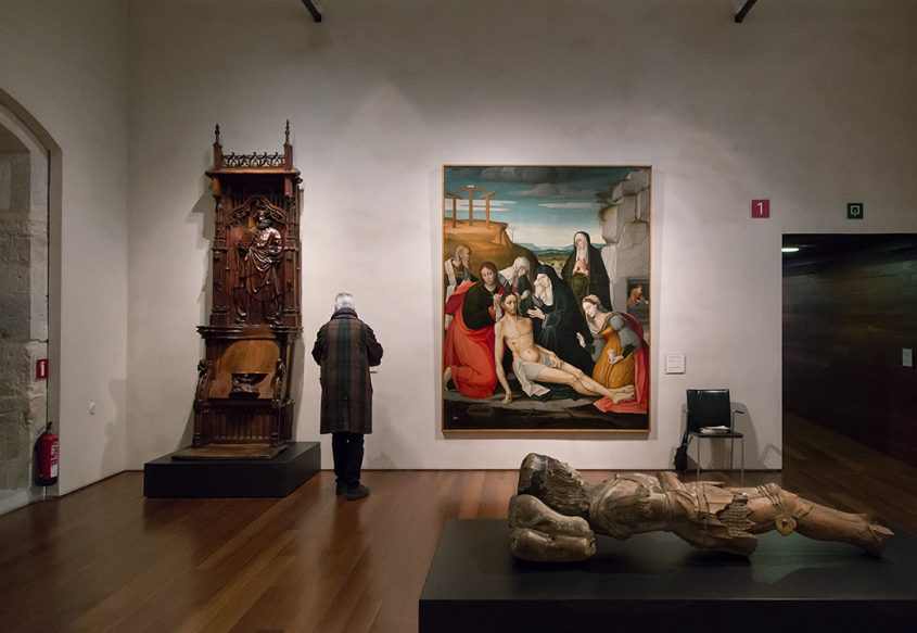 Valladolid , Museo Nacional de Escultura, Juan de Borgoña the Younger, Mourning over the Dead Christ
