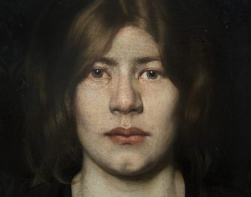 Dresden, SKD, Albertinum, Oskar Zwintscher, Bildnis einer Dame mit Zigarette (Portrait of a Lady with a Cigarette)